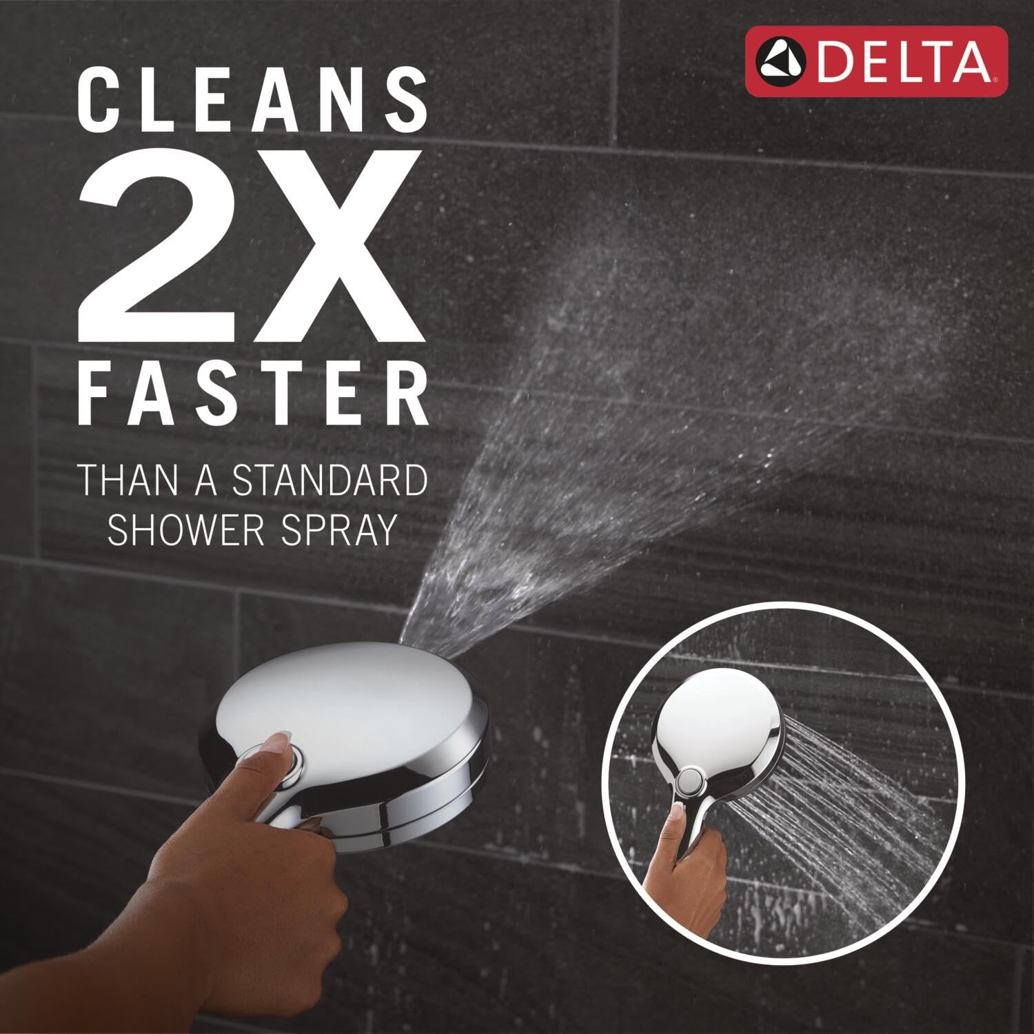 Amazon.com: Delta 6-Setting In2ition 2-in-1 Dual Shower Head with